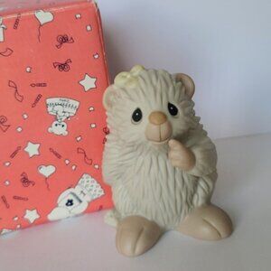 Vintage Precious Moments Birthday Club Hedgehog Collectible Porcelain Figurine